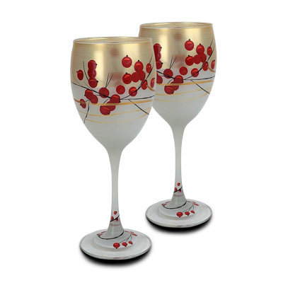 Berries 'n Branches 8.5oz All Purpose Wine Glass
