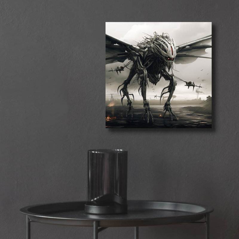 Art mural en verre Dread Horizon, H 12 po x l 12 po x P 0,13 po