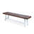 Outdoor Carlisle Benches, Sandblasted Dark Brown + White(Set Of 2)-145126196