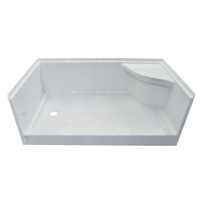 Base de douche Signature l 60 po x P 30 po Signature, Gauche