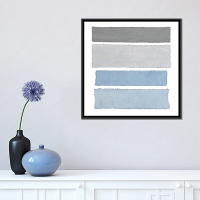 Painted Weaving On White I by Piper Rhue - Print