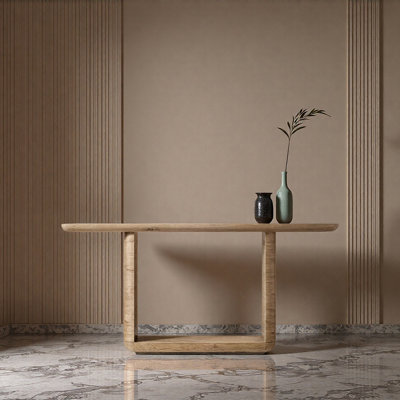 Modern-style solid wood console table