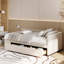 Lit plateforme simple tapissier en forme de L avec rangement et tiroirs-1397905868