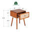 Table de chevet en bois massif Beiro-785289307