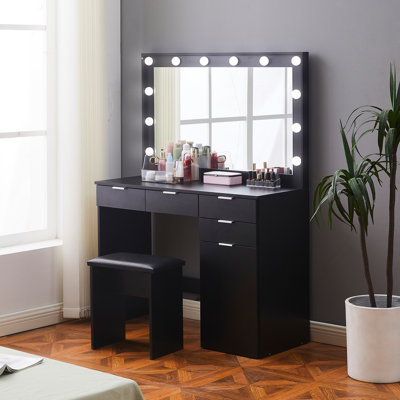 Meinrad Dressing Table with Mirror