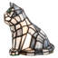 Sassy Cat 7" Lighted Art Glass Novelty Light