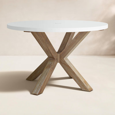 Fleur 48" Eucalyptus Patio Dining Table