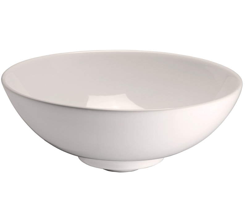 Barclay 16.75'' Ceramic Circular Bathroom Sink, Bisque