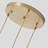 3 - Light Dimmable Globe Chandelier With Irregular White Lampshades