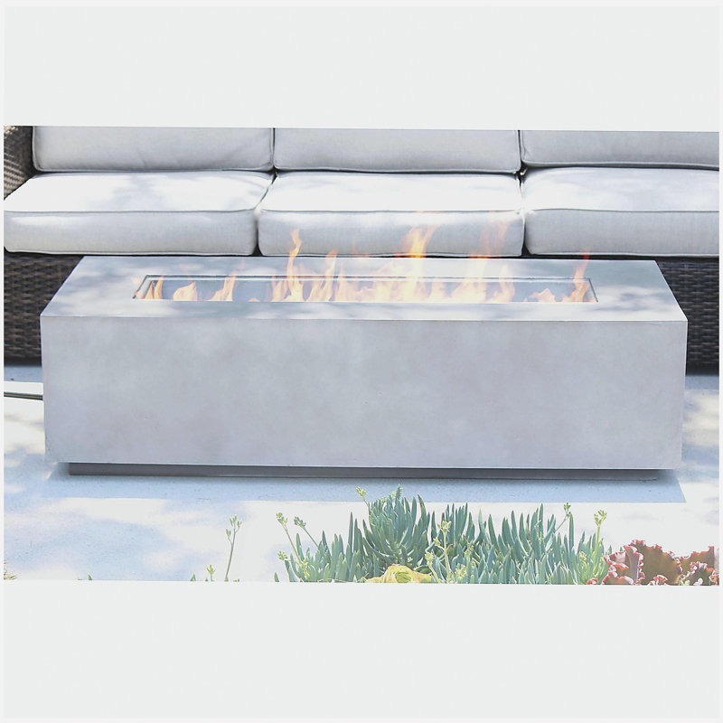 Concrete Propane Outdoor Fire Pit Table