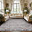 5x7 Area Rug for Living Room, Vintage Floral Rug, Washable Non Slip & Low Pile Carpet for Living Room, Bedroom, Dining Room, Grey