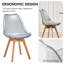 Ensemble table et chaises rondes 5 pièces pour 4 personnes, table noire de 80 cm avec chaises en bois acrylique gris, gain de place pour appartement ou bureau à domicile-1910626839-1904129952