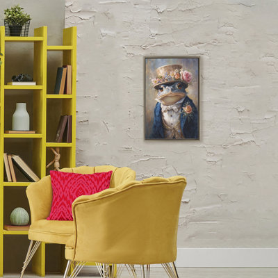 Cadre flottant Victorian Toad Portrait, design par Wumples