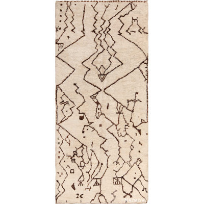 Moroccan One-of-a-Kind Runner 5'5" X 12'3" Hand Knotted Area Rug
