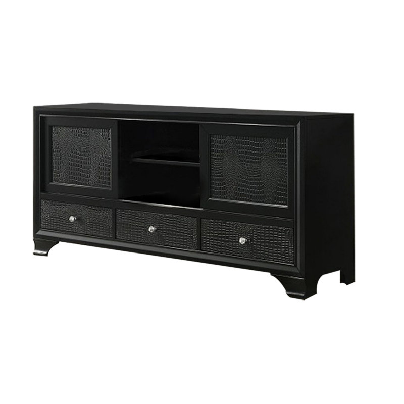 Crédence de rangement Rily, Noir