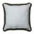 Tara Grass Embroidered Cotton Throw Pillow