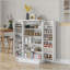 Armoire de rangement pour garde-manger autoportante avec 12 tablettes de porte, 5 étagères et tablettes réglables pour une organisation efficace-2055365649-2055365648