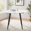 Extendable with Iron Base Dining Table