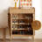 Modern Burlywood Solid Wood Shoe Storage