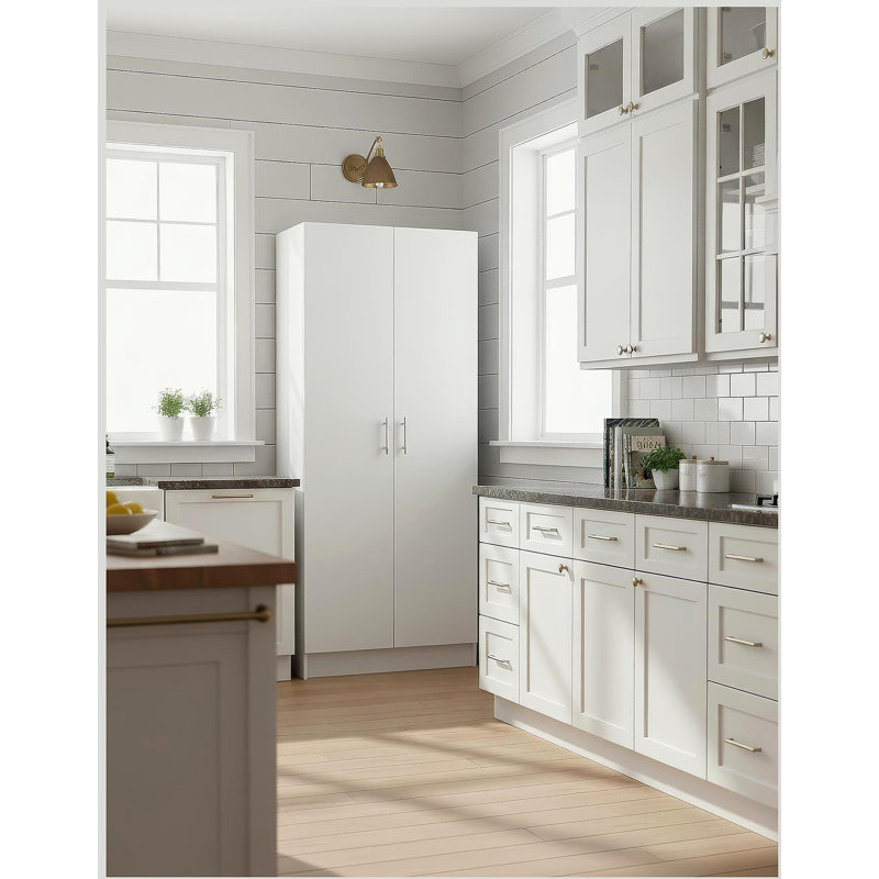 Armoire de rangement polyvalente, Blanc