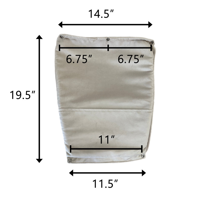 Sleigh Glider Chair Seat/Back/Arm Cushion, Gray