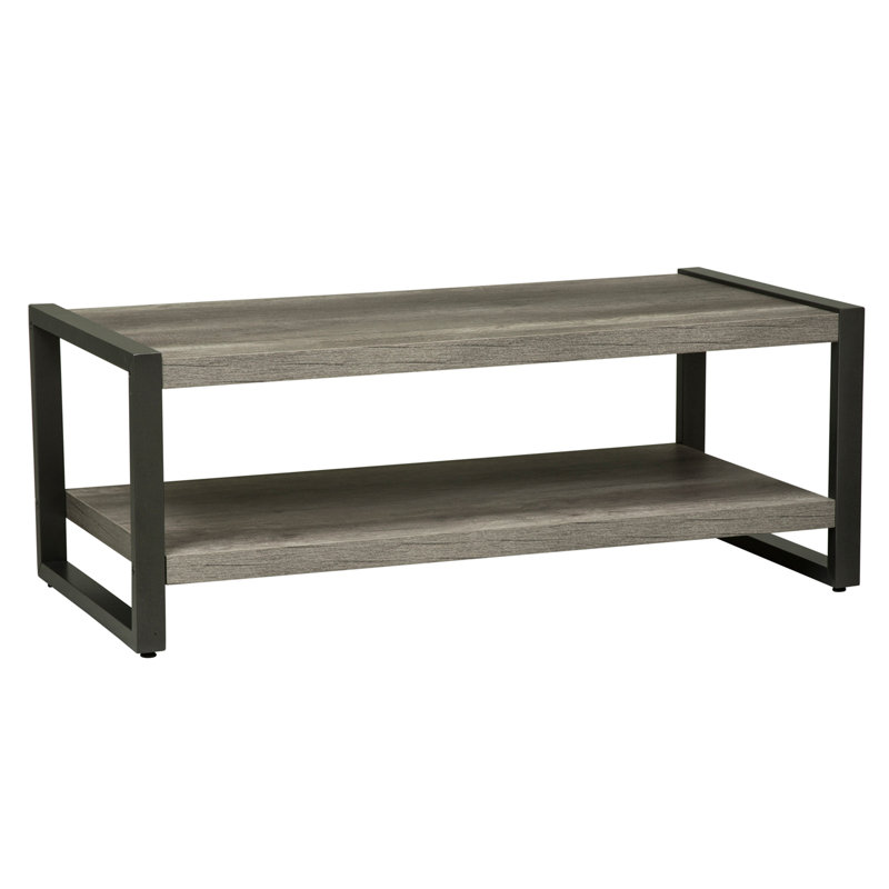 Greystone and Dark Pewter Rectangular 3-Piece Table Set