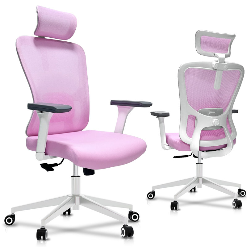 Heavy Duty Ergonomic Desk Office Chair, High Back Home Computer Chair With Adjustable Swivel 3D Armrests For Comfort Lumbar Supports Up To 400Lbs