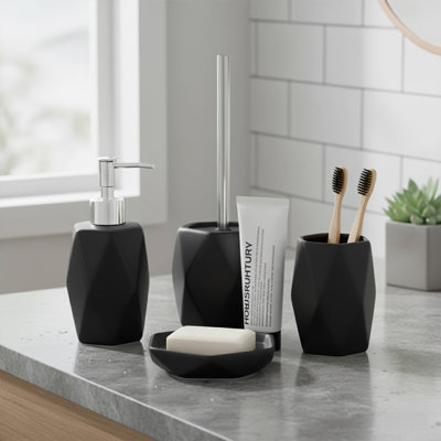 Porte-brosse à dents et verre Diamond