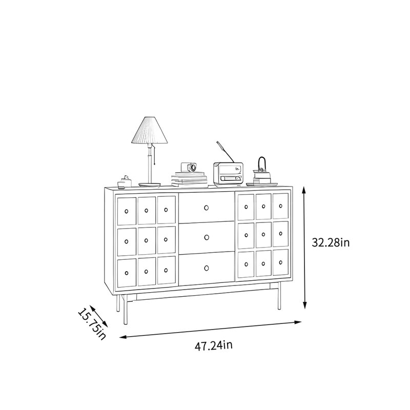 Grande armoire de rangement dans le salon