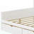 Wooden L-Shape Daybed With Seven Storage Cabinets And Two Storage Drawers, Multi-Functional Bed With Study Desk And Built-In Bookshelf, White-2060093959-2060093956