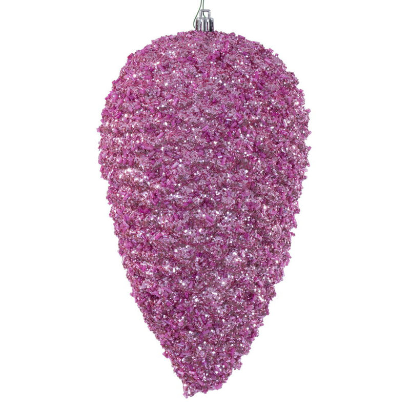 Pomme de pin 10 po Vickerman., Rose
