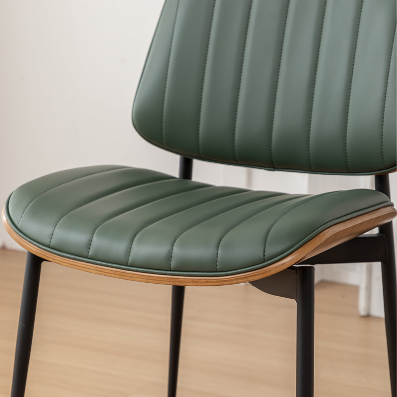 Chaises de salle à manger rembourrées Orise, Vert