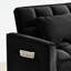 Lit convertible avec dossier réglable, noir, tissu de velours, installation facile, polyvalent pour les bureaux, chaise 3 en 1, fauteuil inclinable, type en bois d'eucalyptus, chambre à coucher-121095137