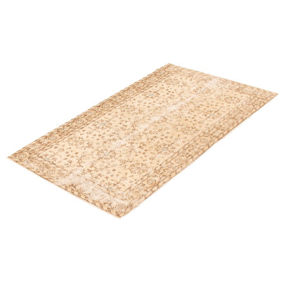 Tapis crème rétro 3 pi 10 po x 6 pi 9 po Treasia