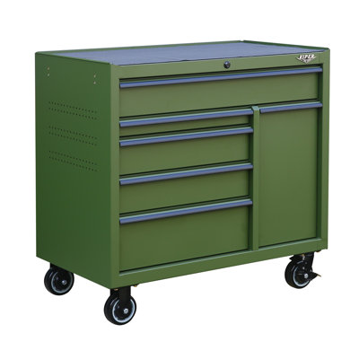 41.5 in. W -Drawer Steel Bottom Rollaway Chest with Wheels