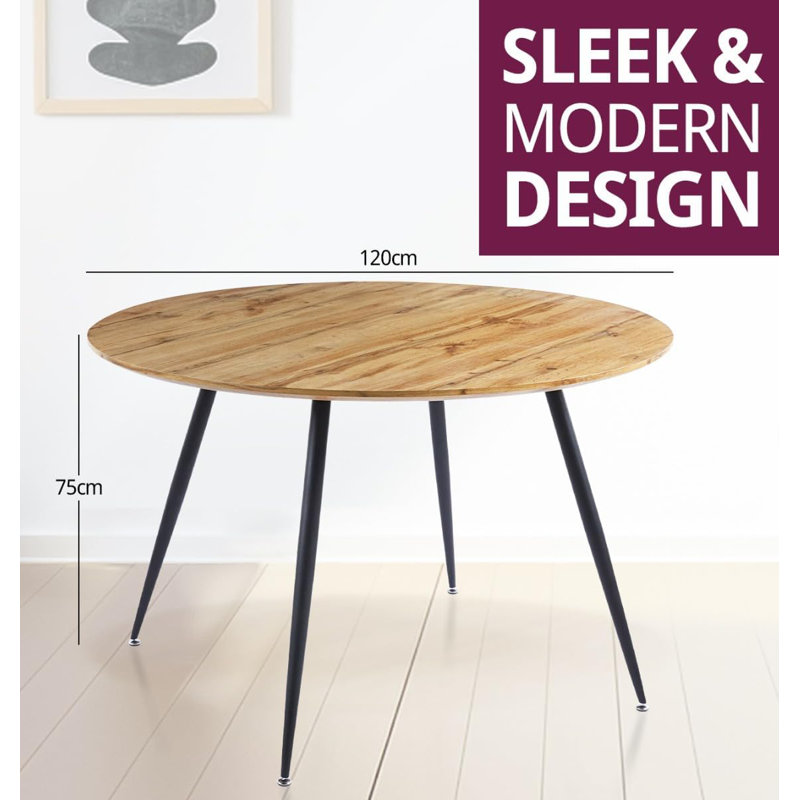 Antigua Round Metal Base Dining Table
