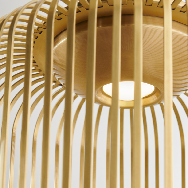 Kai 1 - Light LED Pendant, Natural Brass