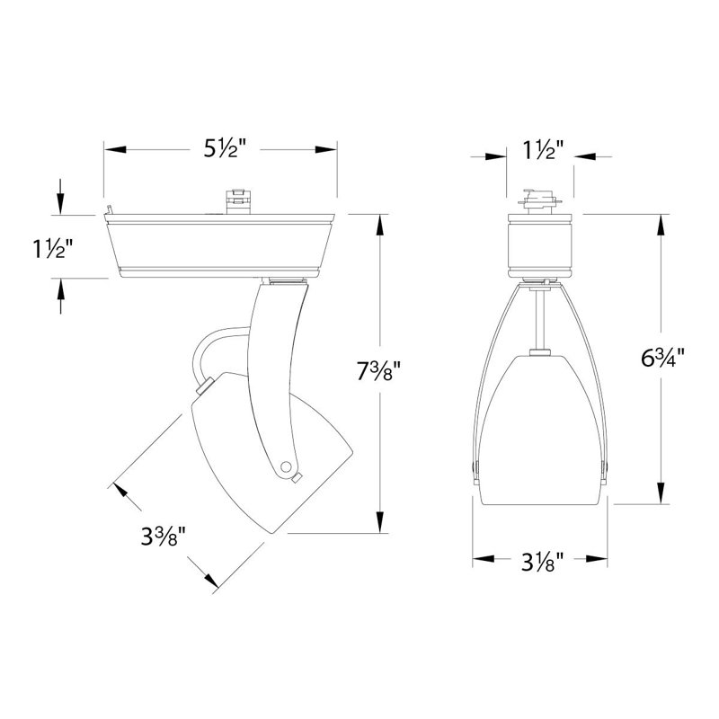 Impulse LEDme Track Head, Lightolier Series