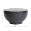 Guillen Round Mango Wood Drum Coffee Table with Combed Finish