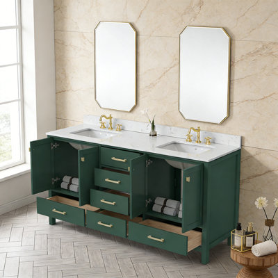 Meuble-lavabo de salle de bain, armoire de rangement en bois massif