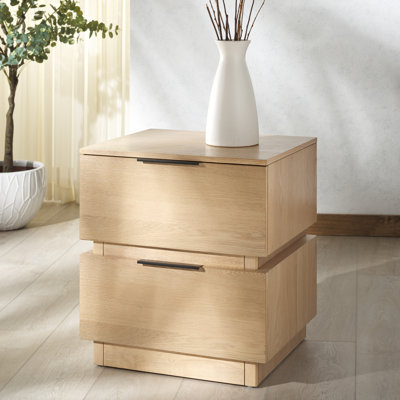Table de chevet 2 tiroirs Hubbard