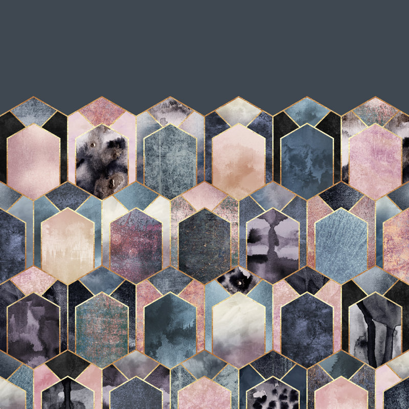 Rêve art déco 1, H 12 po x l 12 po