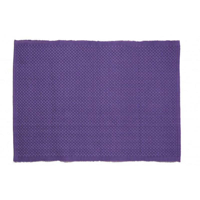 Ensemble de 4 napperons en coton Labrittany, Mauve