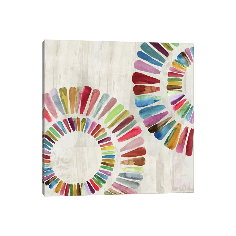 Fun Rings I by Aimee Wilson - Wrapped Canvas Painting, 30.48 cm H x 30.48 cm W