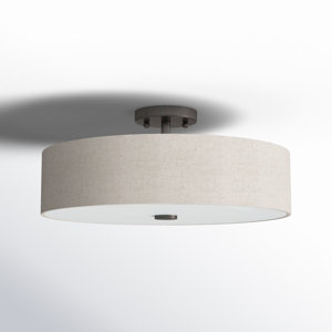 Flaire 4-Light 18" Semi Flush Mount