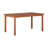 Gwenda Rectangular Outdoor Dining Table With Umbrella Hole , 59'' in. W 35.5'' in. D-293356362