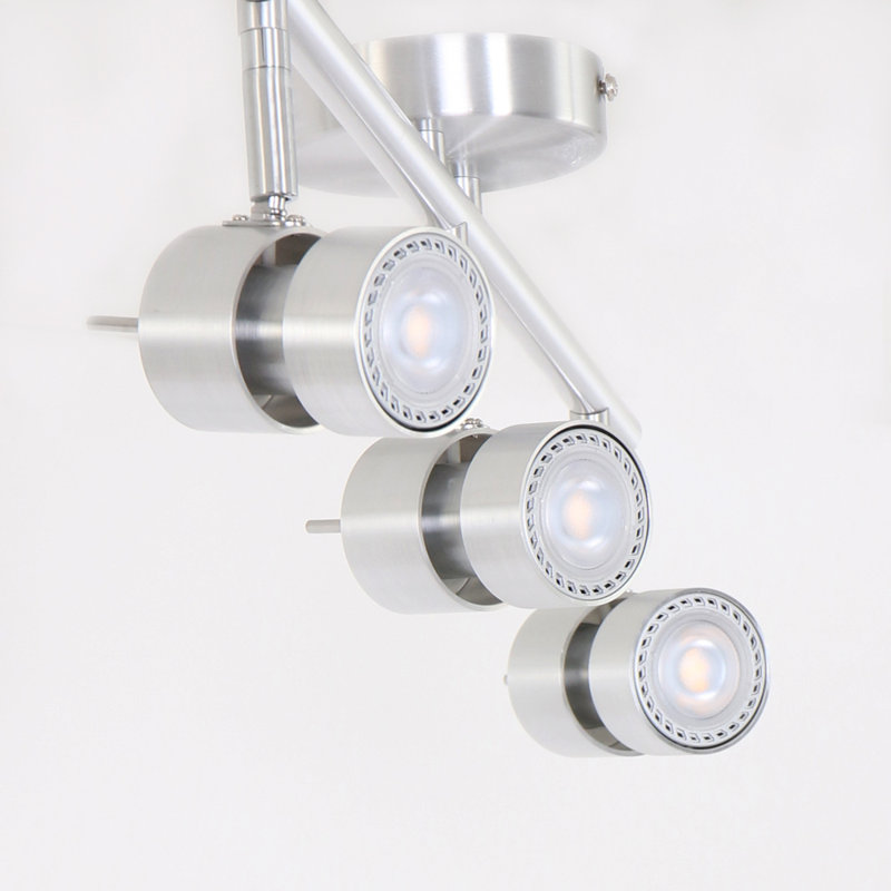 Joaquin 68cm 3 -Light Track Kit, Silver