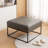 Cattibrie Leather Upholstered Square Ottoman-1863847704