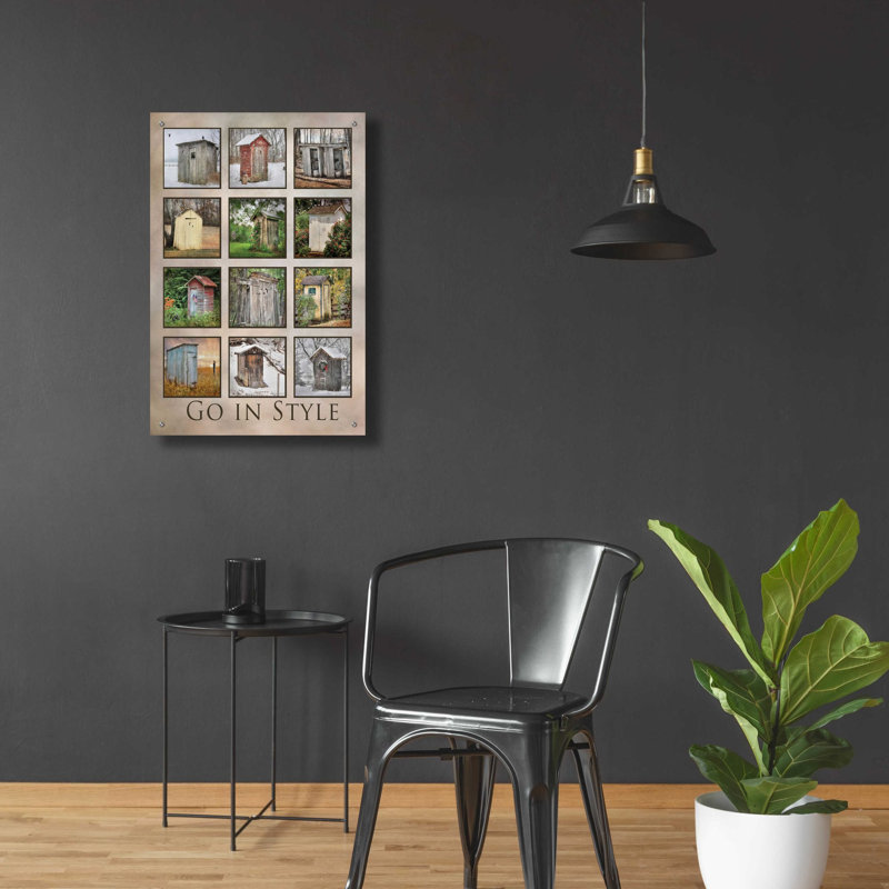 «Go in Style» par Lori Deiter, art mural en verre acrylique, H 36 po x l 24 po x P 0,2 po