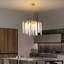 Modern Gold Tree Branch Crystal Chandelier, 15.7", G9 Base (No Bulb)